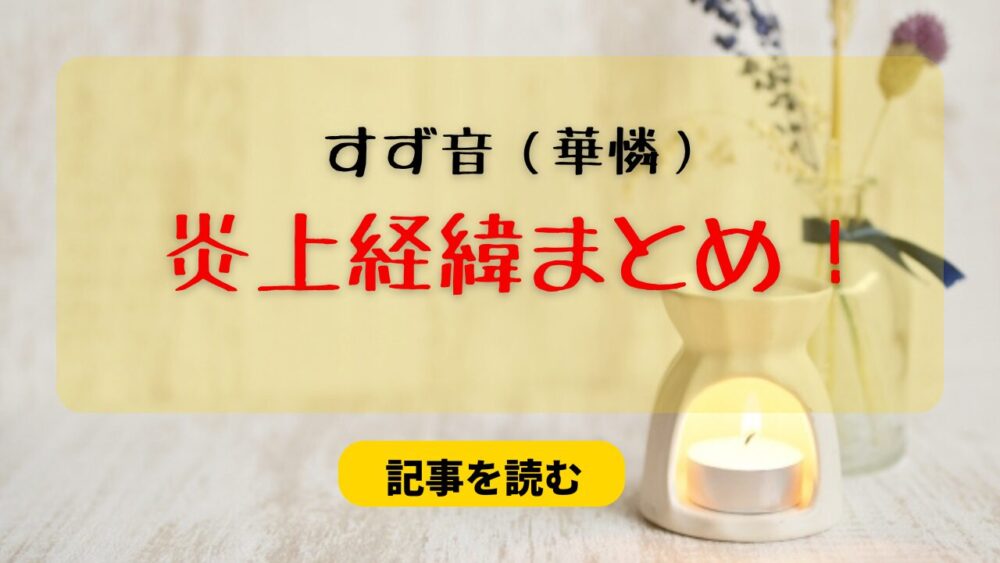 【ストグラ】すず音（華憐）の炎上経緯5つ！鳩行為疑惑やサブスク謝罪も