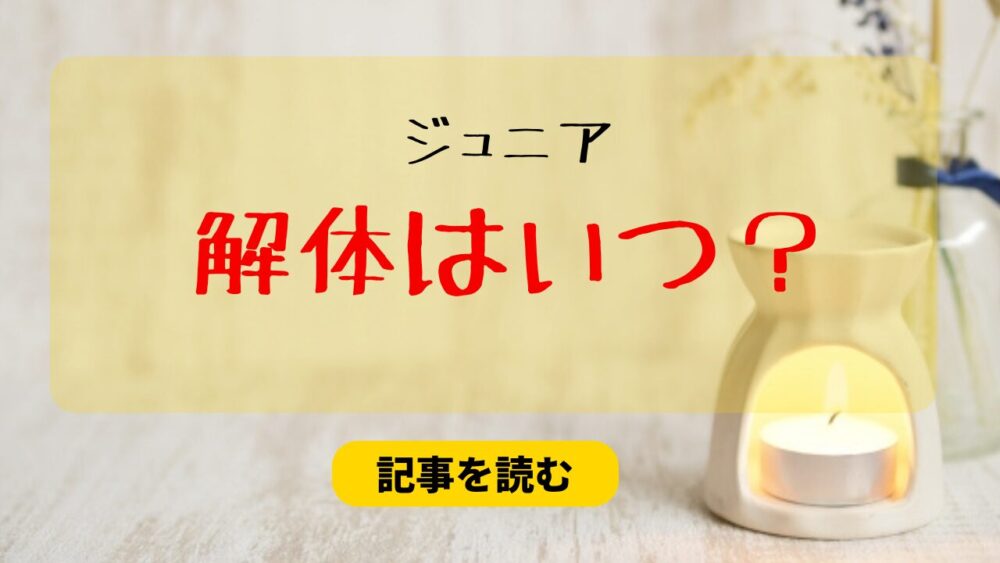 ジュニアの解体はいつ？2025年と言われる理由６つ！年賀状がバラバラ